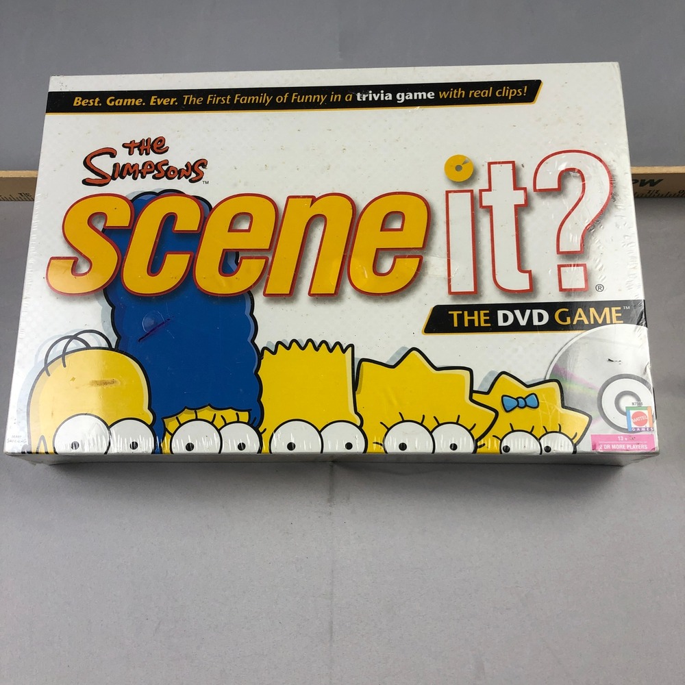 NEW SEALED The Simpsons Scene It? The DVD Game Mattel 2009 Trivia Board Game